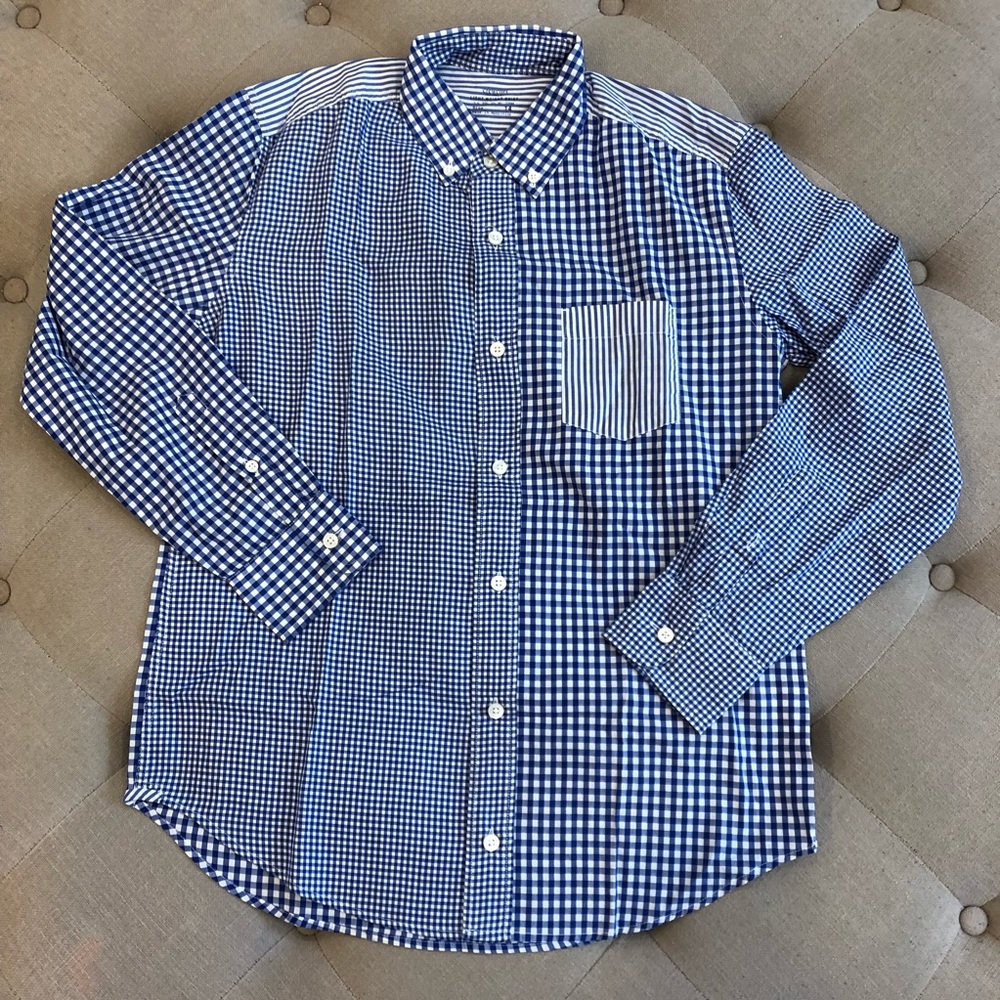 Crewcuts Blue Multi-striped Button Down